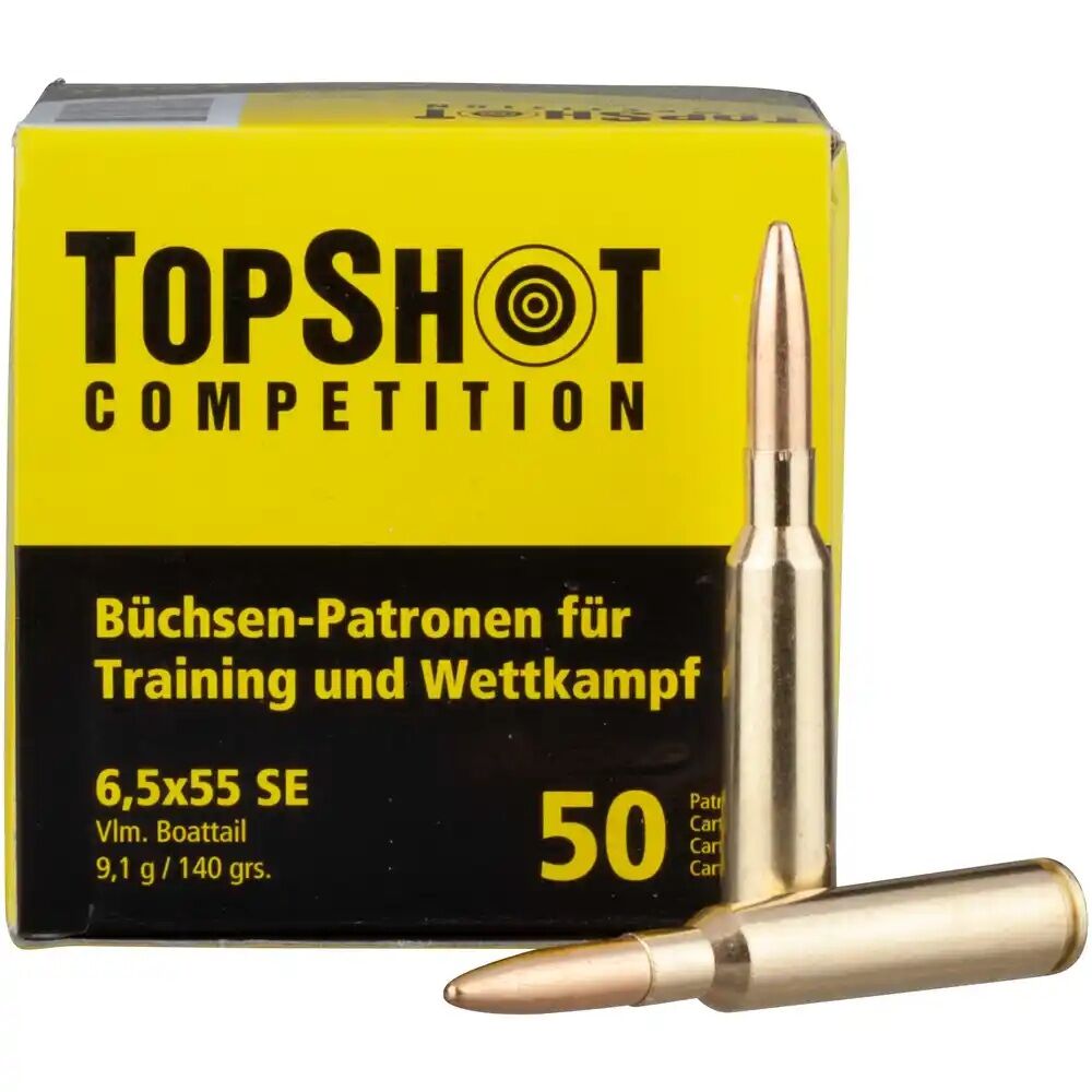 TOPSHOT Competition 6,5x55 FMJ BT 9,1g / 140grs. 50 Stk.